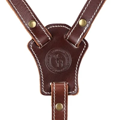 3mm Leather Suspenders Vintage Adjustable Mens Braces